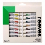 Akrüülvärvide komplekt REEVES 18 värvi 10 ml 