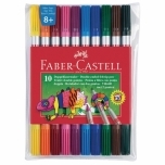 Viltpliiatsid Faber-Castell 2-otsaga 10-värvi