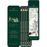 Harilik pliiats Faber-Castell 9000 Jumbo 5tk metall pinalis