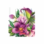 Nurgakummiga plastmapp A5 Tropical Flowers