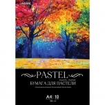 Pastellpaber de Vente A4 160gr 10lehte Must (Puud)