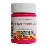 Akrüülvärv Fluorescent Karmiin Decola 50ml