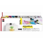 Tekstiilivärv Aquarelle 4tk 15ml pintsel+lisad