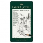 Grafiit pliiatsid Faber Castelll 9000 Art set medium 119064 5B-5H 12tk komplektis