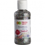 Glitter temperavärv Hõbe Brokaat 118ml Happy Color