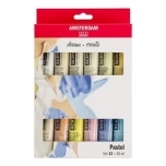 Akrüülvärvi komplekt Pastell toonid 12v 20ml Amsterdam