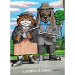 Lonnie and Clive.Jaan Männik akrüülmaal 42*30cm