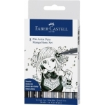 Faber-Castell Pintsellpliiatsite komplekt  Pitt Artist Pen Manga 8-värvi