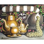 Kopi Luwak.Jaan Männik.Akrüül lõuend alusraamil 24*30cm