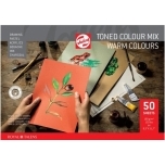 Segatehnika Mixed media plokk A4 Soojad toonid 180gr 120lk Talens