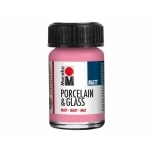 Portselani-ja klaasivärv Marabu Matt 15ml 133 Rose pink