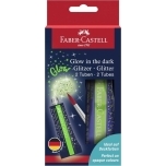 Glittergeel Faber-Castell 12 ml 2 tk pakis pimedas helendav