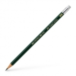 Harilik pliiats Faber-Castell 9000 HB kustukummiga