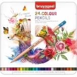 Värvipliiats Bruynzeel Expression 24 värvi Metallkarbis B-lill