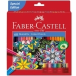 Värvipliiatsid Faber-Castell Castle 60-värvi