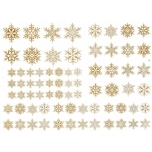 Portselani kleeppilt Gold Snowflakes A5