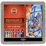 Värvipliiatsite komplekt Polycolor 48tk metallkarp Koh-i-noor