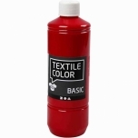 Tekstiilivärv Punane 500ml Basic Solid