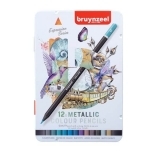 Värvipliiats Bruynzeel 12 Metallic Expression metallkarp