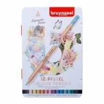 Värvipliiats Bruynzeel Expression Colour 12 värvi Pastellid Metallkarbis