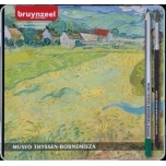 Akvarellpliiatsid Bruynzeel Museo Thyssen 24 värvi, metallkarbis