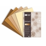 Värviline paber Deco Brown Happy Color A5 170gr 20lehte