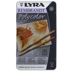 Lyra Rembrant Polycolor Premium 12 Õli baasil kunstniku värvipliiatsid (maatoonid)
