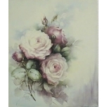 Portselanmaali õpetus Kimberly Dark Pink Roses (Sonie Ames Desings) USA Nr 100