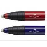 Kustukumm Faber-Castell teritajaga, punane/sinine