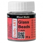 Glass Beads 1.0 mm, jar 25ml MINI PVC DA17800000