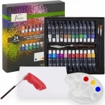 Akrüülvärvide komplekt 24*12ml,spaatel,pintsel,lõuend,palett