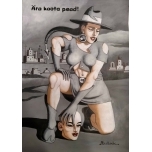 Ära kaota pead.Akrüülmaal.30*42cm