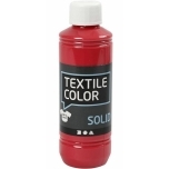 Tekstiilivärv Punane 250ml Basic Solid