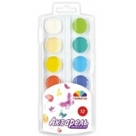 Akvarellvärvid Gamma 12 värvi