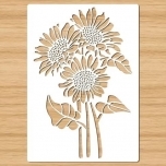 Šabloon Päevalilled 21*30cm