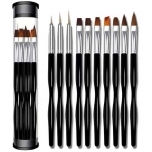 Pintslikomplekt Must Plastiktopsis 10tk