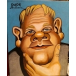 Dude.Akrüülmaal lõuend alusraamil. 25*20cm