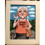 Otsin taati!Eit.Akrüülmaal lõuend alusraamil.Raamitud.