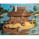 Hütt.Akrüülmaal lõuend raamil 30*24cm