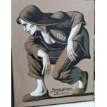 Sneaker.Akrüülmaal lõuend raamil 30*24cm