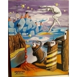 Lifeforms.Akrüülmaal lõuend raamil 35*28cm