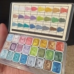 Akvarellvärvide komplekt 24 värvi Pärltoonis