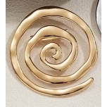Pross geomeetriline spiraalne metall Kuldne