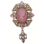 Pross kamee Roosa kivikestega