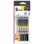 Tekstiilmarkerid 1-2mm 5tk Marabu 