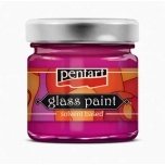 Pentart klaasivärv Magenta 30 ml – lahustipõhine