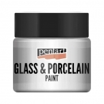 Pentart klaasi- ja portselanivärv – Valge, 30 ml