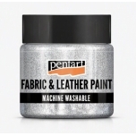 Pentart naha- ja kangavärv – Hõbe, 50 ml