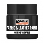Pentart naha- ja kangavärv – Must, 50 ml